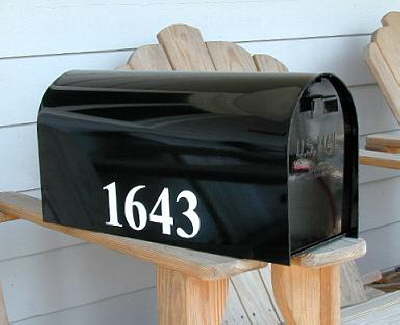 Mailbox with Numbers