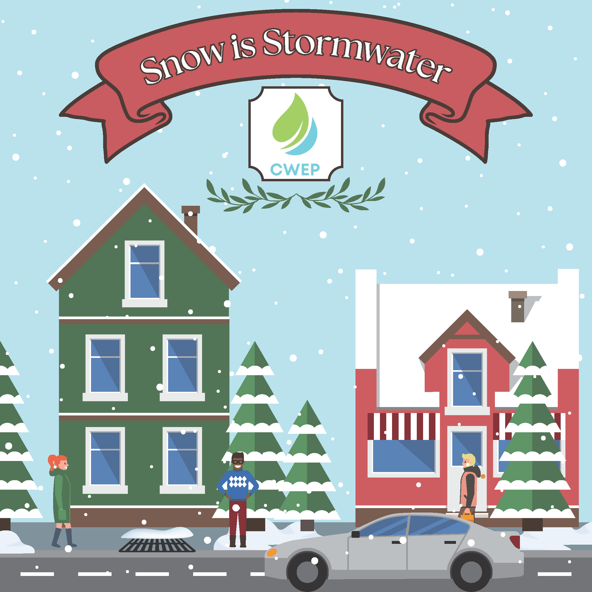 Snow is Stormwater Post (CWEP Logo)